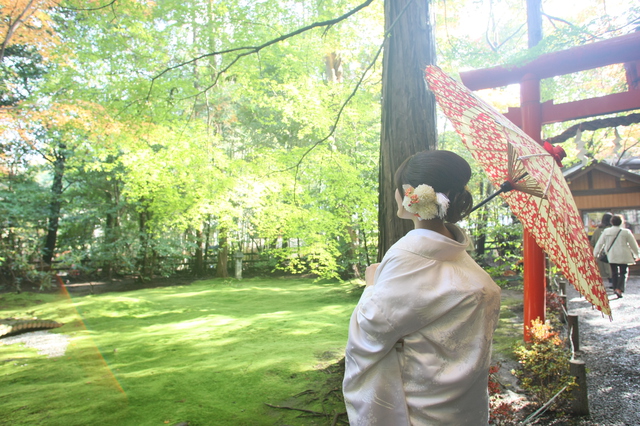 野々宮神社の日本庭園