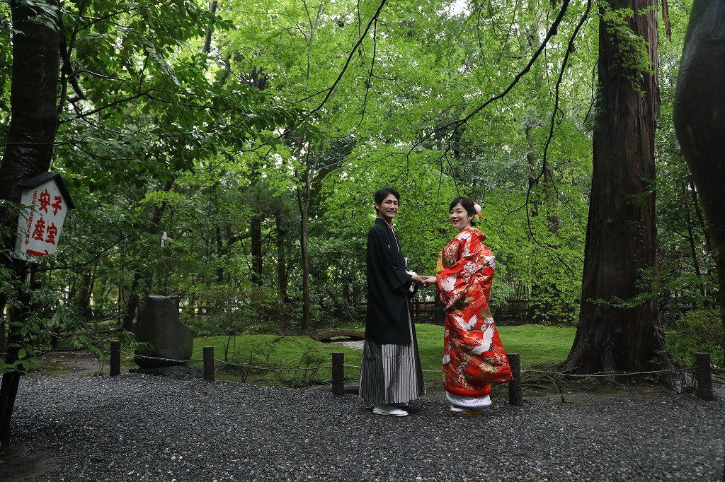 嵯峨野・野々宮神社の日本庭園