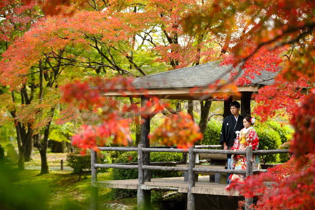 京都府立植物園での前撮り