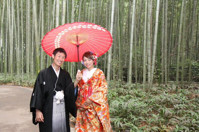 嵯峨野の竹林,京都,前撮り